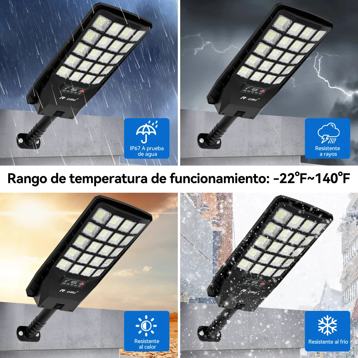 Lámpara Solar para Jardín y Exteriores – Ilumina Tu Hogar con Energía Limpia
