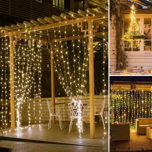 Cortinas de 300 Luces Led Decorativas