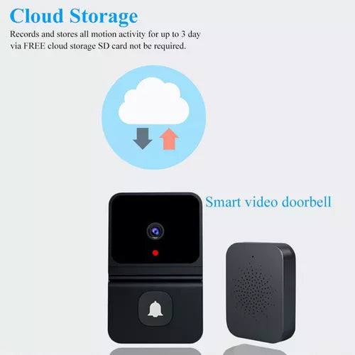 Timbre Con Cámara Video RECARGABLE🤳 Wifi-bluetooth VISION NOCTURNA