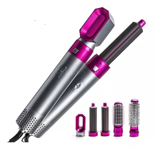 MULTICABEZAL 5 EN 1 👩🦱 CEPILLO ALISADOR, SECADOR, RIZADOR DE PELO