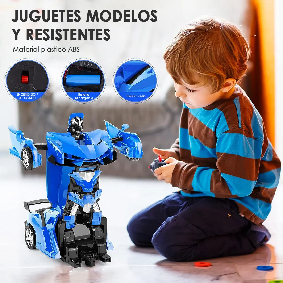 De Auto a Robot en Segundos – Juega, Corre y Gira 360°