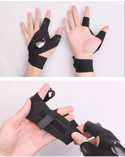 Guantes LINTERNA LED 🔦 A PRUEBA DE AGUA!