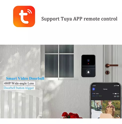 Timbre Con Cámara Video RECARGABLE🤳 Wifi-bluetooth VISION NOCTURNA