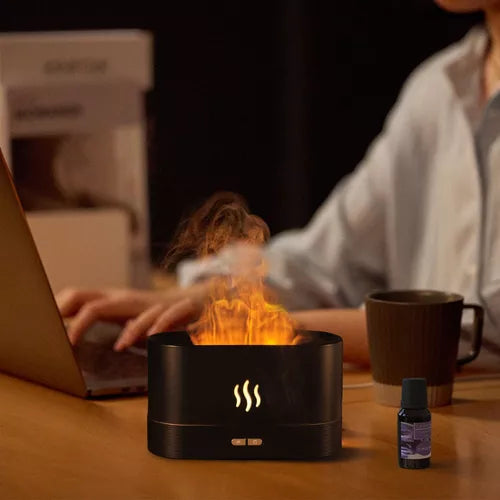 Difusor De Aroma Luz Llama 3d