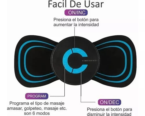 Parche Portátil Masajeador Eléctrico 💆♂️ Multicorporal Muscular