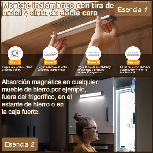 Barra Led PACK X2 Sensor de movimientos Recargable. SUPER OFERTA!🚀