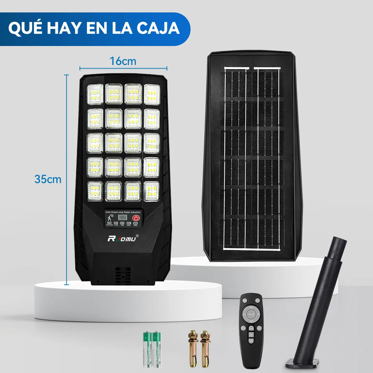 Lámpara Solar para Jardín y Exteriores – Ilumina Tu Hogar con Energía Limpia