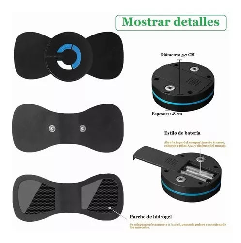 Parche Portátil Masajeador Eléctrico 💆♂️ Multicorporal Muscular