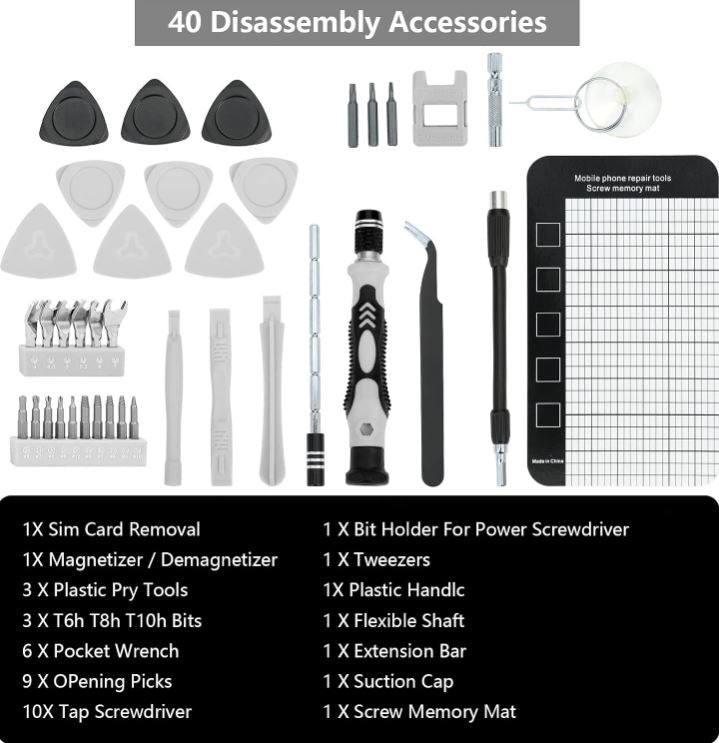 MultiFix Pro™:¡Un solo kit para reparar celulares, relojes, laptops y más!