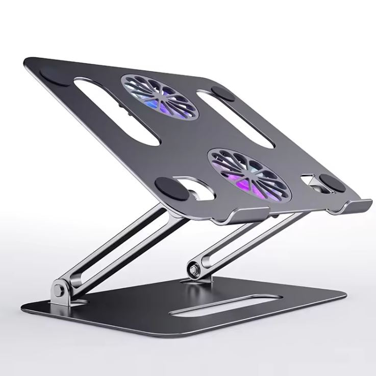 CoolStand™ Pro :🧊⚙️ Soporte con ventilador que cuida tu laptop y tu postura