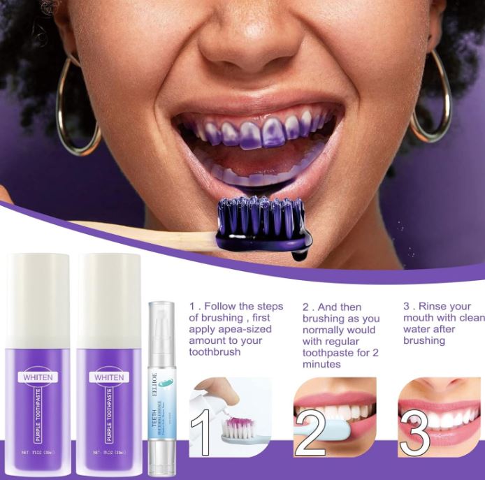 LumiSmile Purple™:🌟 ¡Transforma tu sonrisa en días con el poder del morado!😁🦷