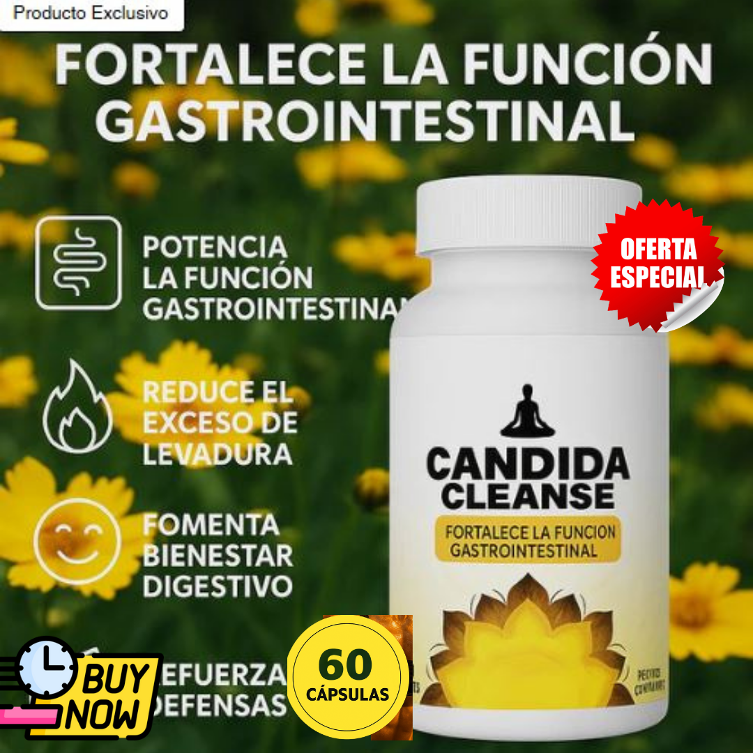 Cándida Cleanse MX™:Recupera tu energía desde adentro, dile adiós a la hinchazón