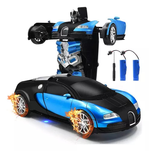 BUGATTI RECARGABLE Control Remoto Transformers 🤖🚘