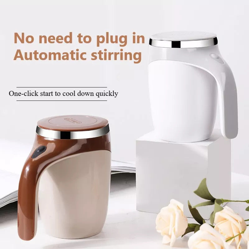 TAZA TERMICA MEZCLADORA CARGA USB 🌪️ BATIDOR AUTOMATICO MULTIUSO $690