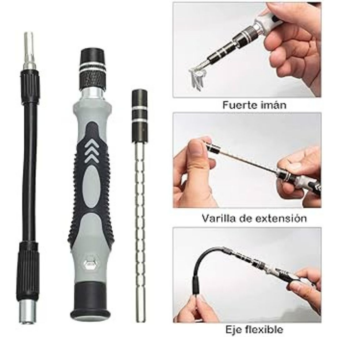 Juego De Destornilladores Y Atornilladores De Precisión 115 En 1, Herramientas De Reparación De Bricolaje, Kit De Puntas De Destornillador Magnético Pequeño, Mini Herramienta Profesional Extraíble Para Teléfonos