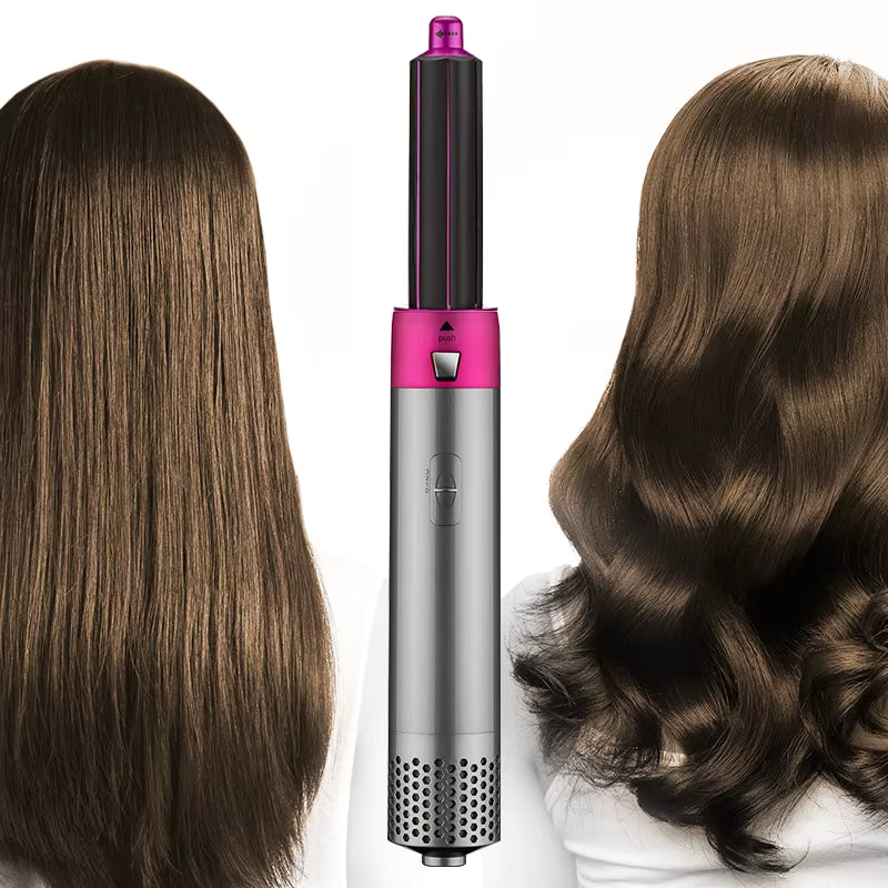 MULTICABEZAL 5 EN 1 👩🦱 CEPILLO ALISADOR, SECADOR, RIZADOR DE PELO