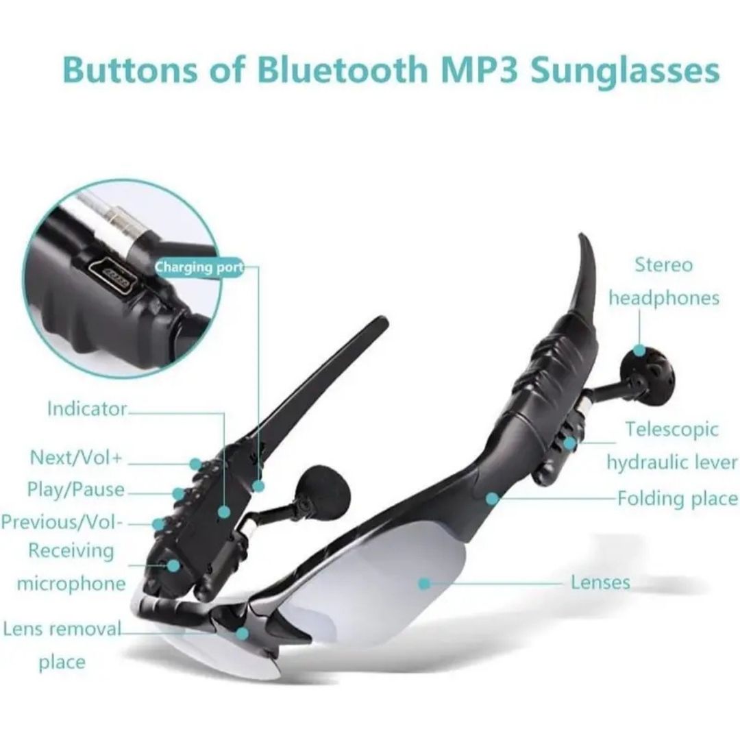 Gafas de Sol con Audífonos Bluetooth y Micrófono