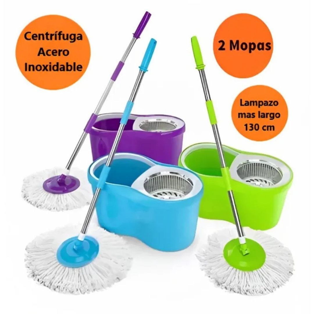 Trapeador Giratorio De 360 °, Trapeador Automático Con Cubeta, conjunto Completo De Limpieza