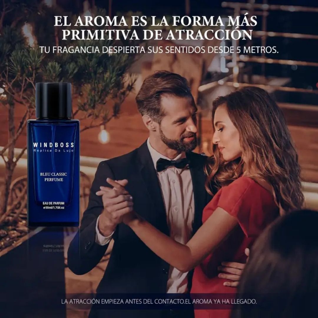 Perfume para hombre Windboss Blue EDP | Aroma amaderado y cítrico | Fragancia distinguida inspirada en la elegancia clásica | 50 ml 1.7 oz