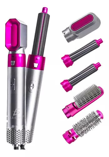 MULTICABEZAL 5 EN 1 👩🦱 CEPILLO ALISADOR, SECADOR, RIZADOR DE PELO