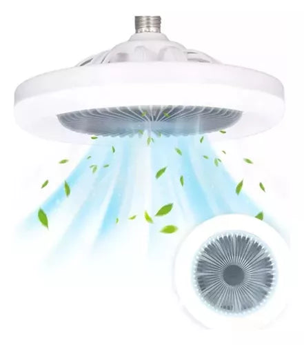 Ventilador + Luz Led FOCO ⚡ Silencioso y Moderno 3 Modos!