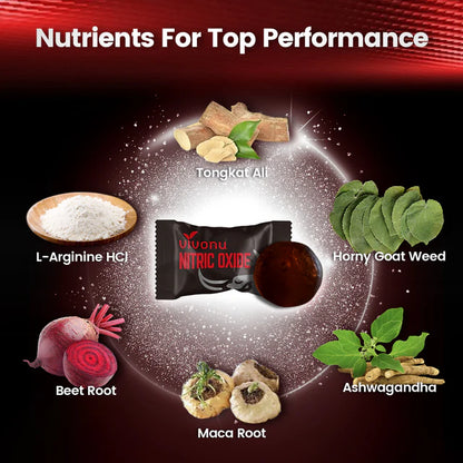 VIVONU Tabletas de Óxido Nítrico para Dos Meses, 60 Tabletas Gelatinosas.