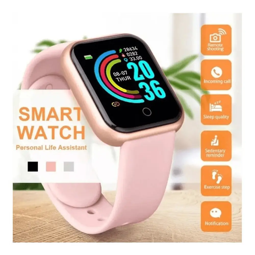 Smartwatch D20 Y68 reloj colores