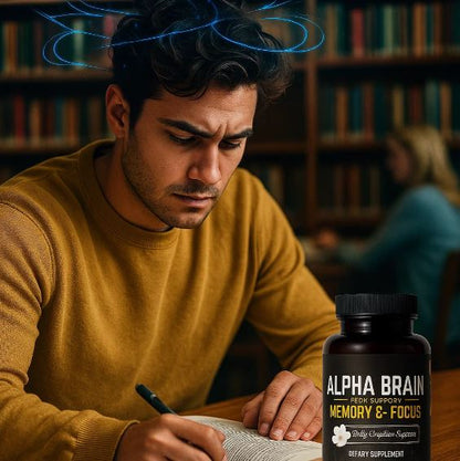 Alpha Brain Focus™:Optimiza memoria, concentración al 100 % y velocidad de pensamiento 60capsulas