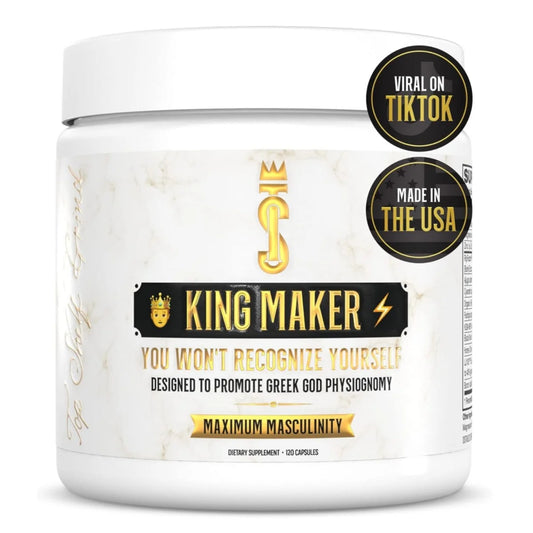King Maker - Suplemento con Tongkat Ali, Turkesterona, Ecdisterona, Fadogia Agrestis, betarraga roja, maca negra y zinc (13 en 1)