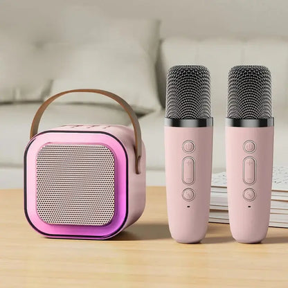Parlante Portátil Bluetooth - Karaoke con 2 micrófonos