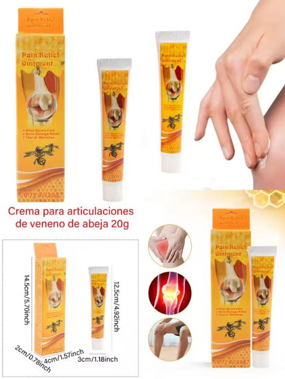 BeeRelief Crema™:¡Alivio muscular rápido y natural con el poder de la abeja!