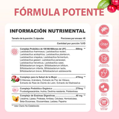Windboss WomenCare™:Salud íntima y digestiva en una sola cápsula