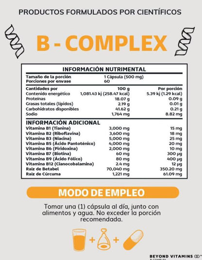 NeuroBoost B-Complex:⚡ ¿Cansancio, estrés o falta de enfoque? Tu cuerpo necesita estas vitaminas B