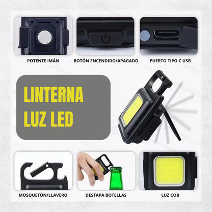Mini Linterna LED MULTIFNCIONAL de alta potencia