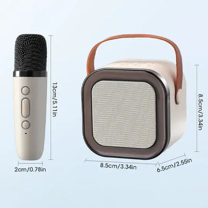 Parlante Portátil Bluetooth - Karaoke con 2 micrófonos