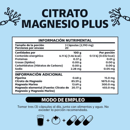 Beyond Vitamins | Citrato de Magnesio Plus