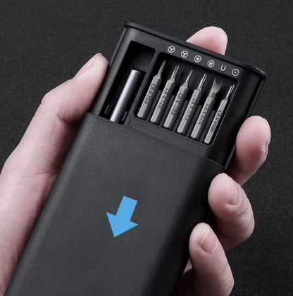 Juego de destornilladores de precisión magnéticos, 25 en 1 con mini juego de destornilladores de bolsillo de 24 piezas, juego de reparación pequeño para teléfono móvil/PC/Came