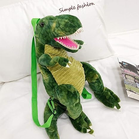 Mochila de Dinosaurio de Felpa con Luz y Sonido mochila realista de dinosaurio de peluche 3D