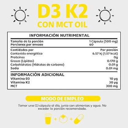 VitaFusion D3-K2 + MCT:🧠 ¿Baja energía o huesos débiles? Tu cuerpo necesita esta combinación esencial