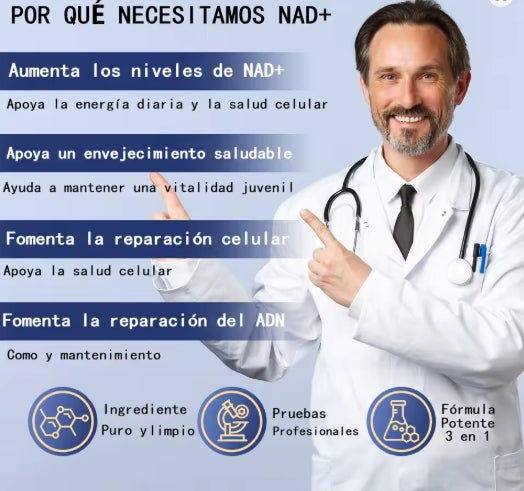 Suplemento líquido NAD de 1000 mg, Bebida de bayas NAD, suplemento de ribosido de nicotinamida aldehído piridina acetona y resveratrol NAD apto para hombres y mujeres, presentación en barras sabor baya