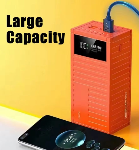 Power Bank Batería Portátil 60000mah Carga Rápida LED Pantalla DIGITAL Con salida 4usb Para iPhone Android
