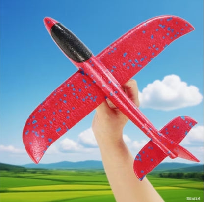 Cañón de lanzamiento de aviones de espuma para niños, planeador lanzado a mano, juguete deportivo al aire libre para niños