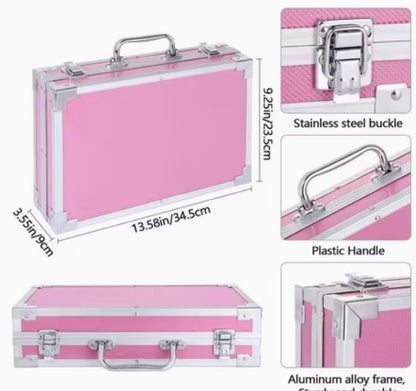 Suministros artísticos, 145 piezas con conjuntos de arte pictórico y pictórico, 2 almohadillas de pintura, conjuntos de arte de doble capa artesanías, crayon, óleo, acuarela