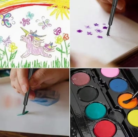 Set de Arte de Caligrafía y Pintura de 168 piezas,  Contiene  Lápices de Colores, Colores Completos, Material Duradero, Adecuado para la Escuela, Pintura en Casa, Bocetos al Aire Libre, Aula, Etc.