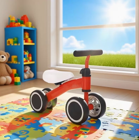 Bicicleta de equilibrio de 4 ruedas: Una bicicleta de equilibrio con 4 ruedas, bicicleta caminadora: Una bicicleta para aprender a caminar