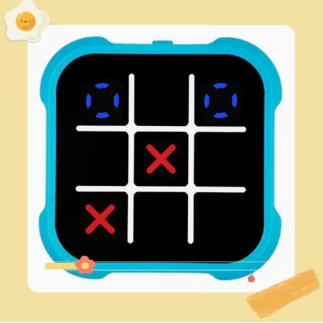 Tic-Tac-Toe, Juego Educativo Divertido,  Consola de Juego Portátil para Exteriores, Consola de Juego Electrónica Interactiva  Entrenamiento de la Inteligencia Infantil, Consola de Juego Portátil.
