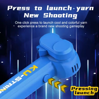 Juguetes para niños con cuerda de cuerda que brillan en la oscuridad Lanzador de cuerda de cuerda Portátil luminoso para aliviar el estrés de cuerdas para niños