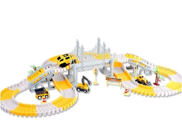 Pista Magica Flexible Con Coche De Pila Juguete Para Niños Regalos De Cumpleaños De Navidad