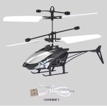 Simulación de 2 canales, avión de simulación, Sensor de gestos, Control de avión, helicóptero de vuelo, juguetes luminosos para niños, regalo de vacaciones