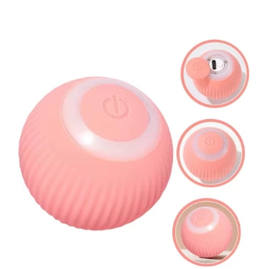3 pelotas interactiva para gatos: rueda automáticamente, se divierte, se burla, juguete eléctrico para el ejercicio y el entretenimiento de los gatos: atrae a su mascota.